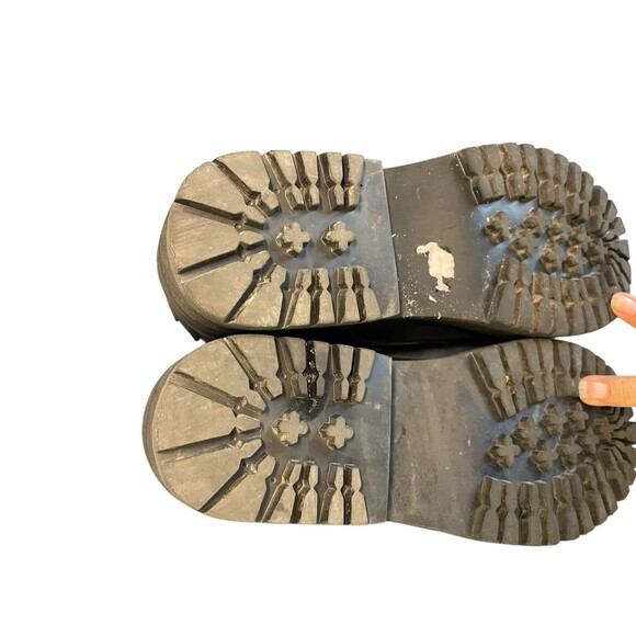 UNIF Women's 90s Black Class Shoe Buckle Platform Shoes Size 9 Y2K Grunge - Picture 11 of 16